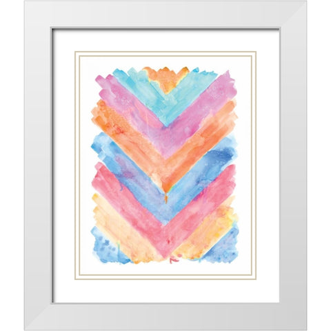 Flash and Color White Modern Wood Framed Art Print with Double Matting by Sta Teresa, Ashley