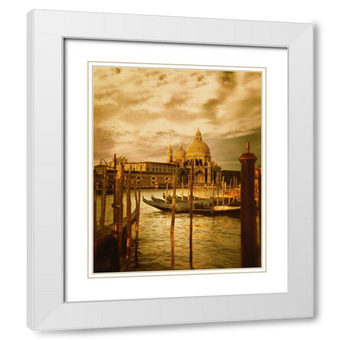 Venezia Sunset II White Modern Wood Framed Art Print with Double Matting by Clayton-Thompson, Philip
