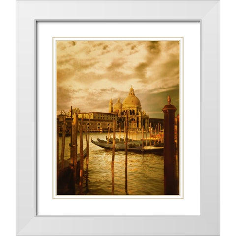 Venezia Sunset II White Modern Wood Framed Art Print with Double Matting by Clayton-Thompson, Philip