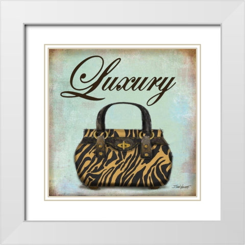Tiger Purse White Modern Wood Framed Art Print with Double Matting by Williams, Todd
