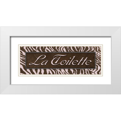 La Toilette White Modern Wood Framed Art Print with Double Matting by Williams, Todd