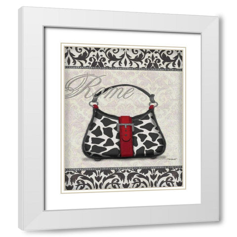 Classy Purse II White Modern Wood Framed Art Print with Double Matting by Williams, Todd