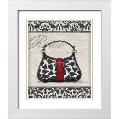 Classy Purse II White Modern Wood Framed Art Print with Double Matting by Williams, Todd