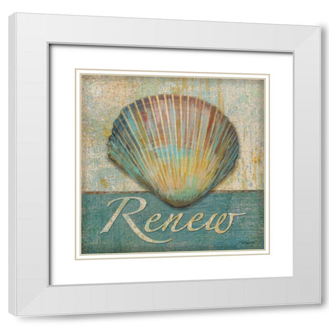 Renew White Modern Wood Framed Art Print with Double Matting by Williams, Todd