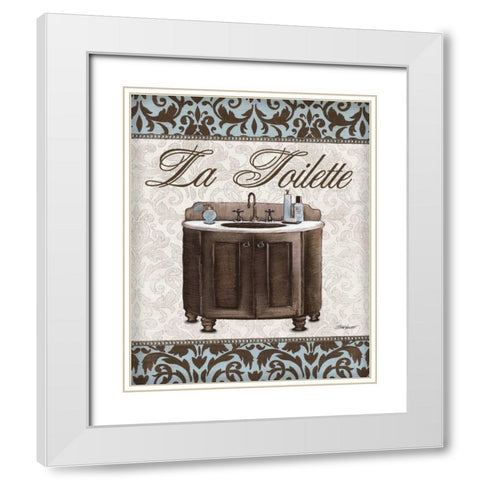 Modern Sink White Modern Wood Framed Art Print with Double Matting by Williams, Todd