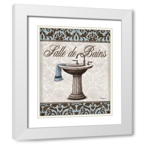 Vintage Sink White Modern Wood Framed Art Print with Double Matting by Williams, Todd