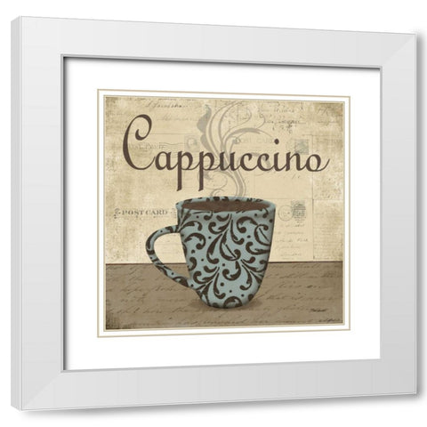 Cappuccino White Modern Wood Framed Art Print with Double Matting by Williams, Todd