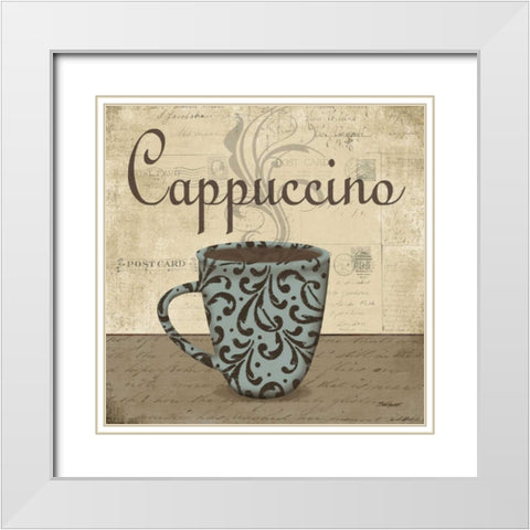 Cappuccino White Modern Wood Framed Art Print with Double Matting by Williams, Todd