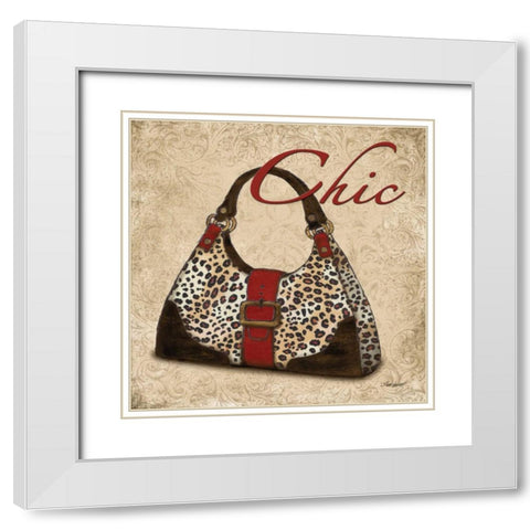 Chic Purse White Modern Wood Framed Art Print with Double Matting by Williams, Todd