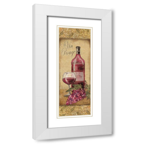 Vin Rouge White Modern Wood Framed Art Print with Double Matting by Williams, Todd