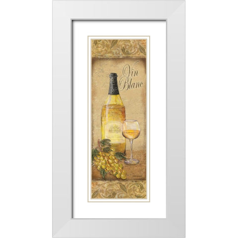 Vin Blanc White Modern Wood Framed Art Print with Double Matting by Williams, Todd