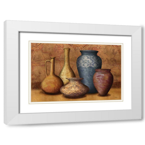World Vessels White Modern Wood Framed Art Print with Double Matting by Williams, Todd