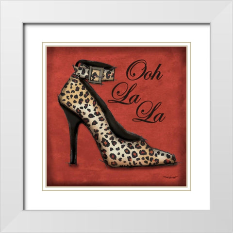 Safari Shoe I White Modern Wood Framed Art Print with Double Matting by Williams, Todd