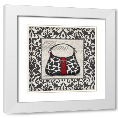 Classy Purse Sq. IV White Modern Wood Framed Art Print with Double Matting by Williams, Todd