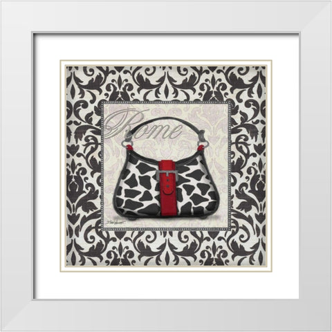 Classy Purse Sq. IV White Modern Wood Framed Art Print with Double Matting by Williams, Todd