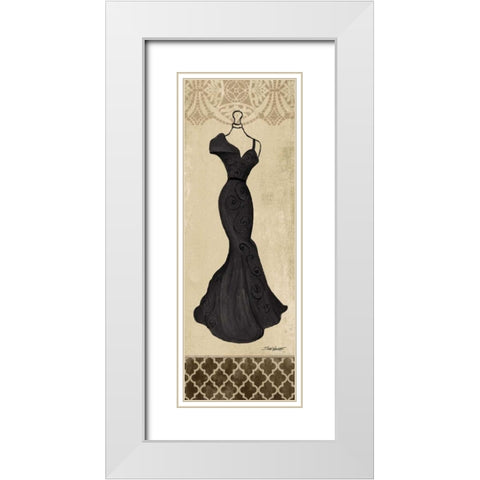 Black Fashion Dress III White Modern Wood Framed Art Print with Double Matting by Williams, Todd