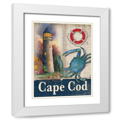Cape Cod White Modern Wood Framed Art Print with Double Matting by Williams, Todd