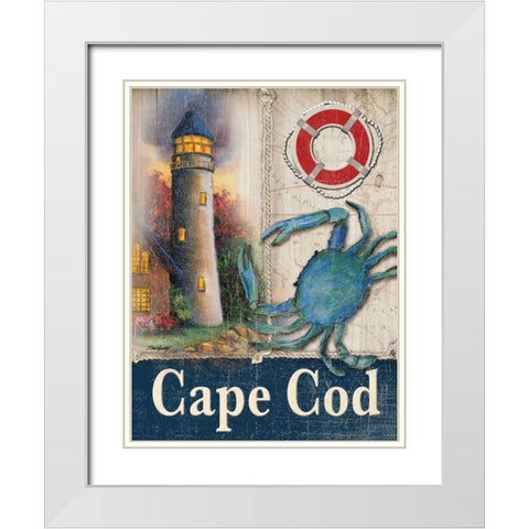 Cape Cod White Modern Wood Framed Art Print with Double Matting by Williams, Todd