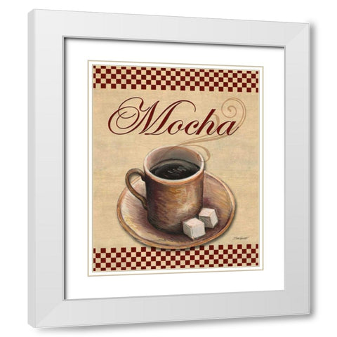Cafe Mocha White Modern Wood Framed Art Print with Double Matting by Williams, Todd