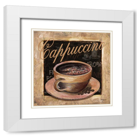 Cappuccino White Modern Wood Framed Art Print with Double Matting by Williams, Todd
