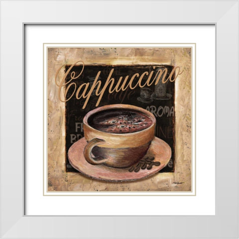 Cappuccino White Modern Wood Framed Art Print with Double Matting by Williams, Todd