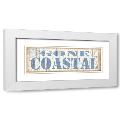 Gone Coastal White Modern Wood Framed Art Print with Double Matting by Williams, Todd