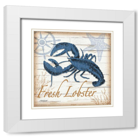 Aquatic Life II White Modern Wood Framed Art Print with Double Matting by Williams, Todd