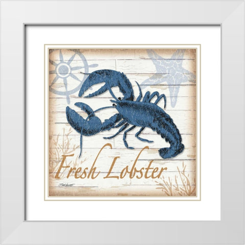 Aquatic Life II White Modern Wood Framed Art Print with Double Matting by Williams, Todd