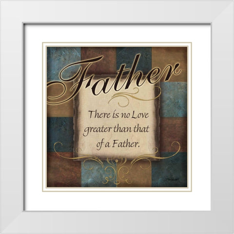 Father White Modern Wood Framed Art Print with Double Matting by Williams, Todd