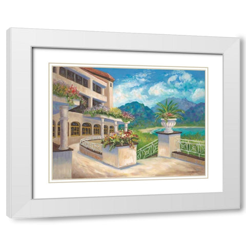 Room With a View White Modern Wood Framed Art Print with Double Matting by Williams, Todd