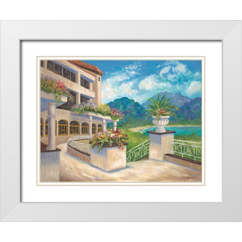 Room With a View White Modern Wood Framed Art Print with Double Matting by Williams, Todd