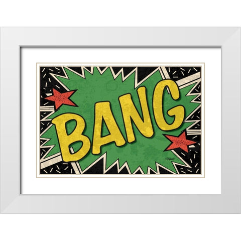 Bang White Modern Wood Framed Art Print with Double Matting by Williams, Todd