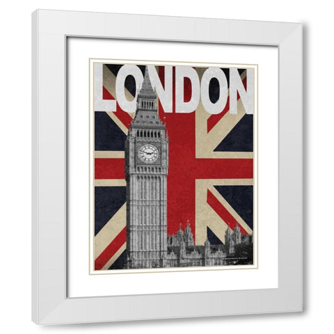 London White Modern Wood Framed Art Print with Double Matting by Williams, Todd