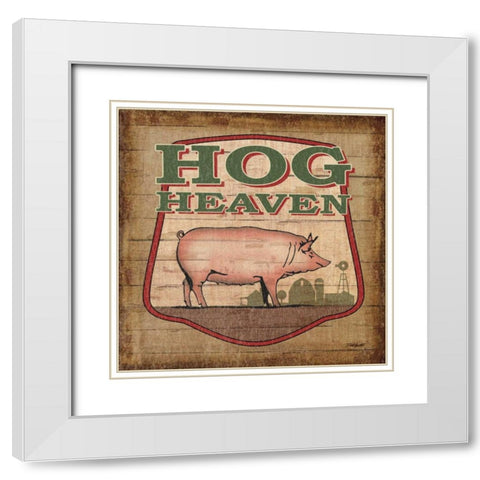 Nostalgic Farm I White Modern Wood Framed Art Print with Double Matting by Williams, Todd