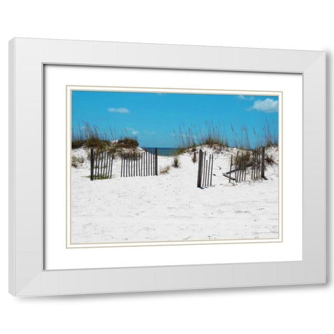 Sand Dunes III White Modern Wood Framed Art Print with Double Matting by Williams, Todd