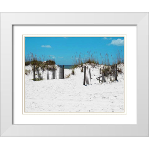 Sand Dunes III White Modern Wood Framed Art Print with Double Matting by Williams, Todd