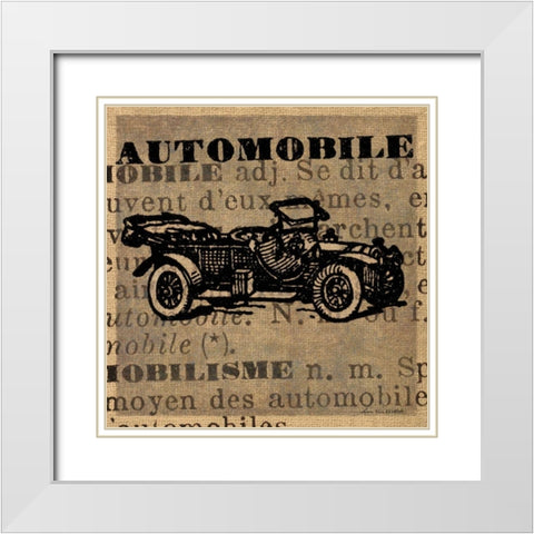 Automobile White Modern Wood Framed Art Print with Double Matting by Ven Vertloh, Lisa
