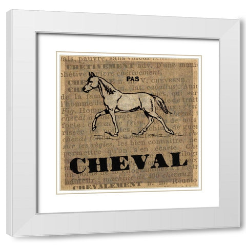Cheval White Modern Wood Framed Art Print with Double Matting by Ven Vertloh, Lisa