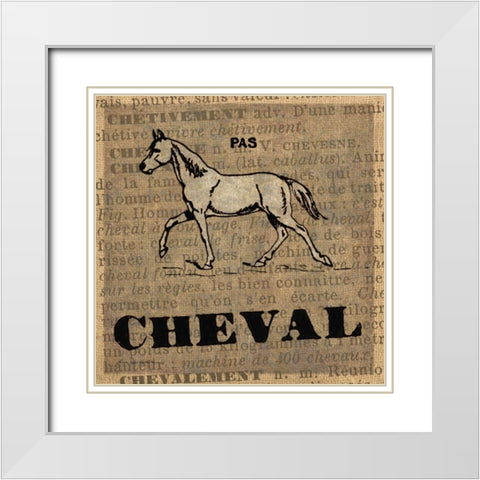 Cheval White Modern Wood Framed Art Print with Double Matting by Ven Vertloh, Lisa