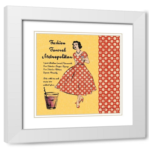 Metropolitan White Modern Wood Framed Art Print with Double Matting by Ven Vertloh, Lisa