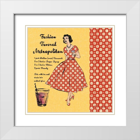 Metropolitan White Modern Wood Framed Art Print with Double Matting by Ven Vertloh, Lisa