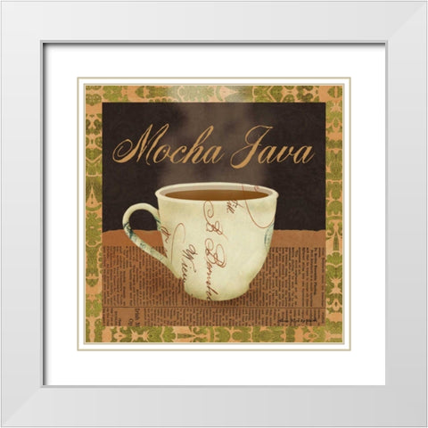 Mocha Java White Modern Wood Framed Art Print with Double Matting by Ven Vertloh, Lisa