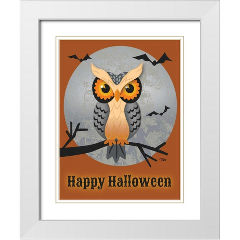 Mad Owl White Modern Wood Framed Art Print with Double Matting by Woo, Teresa