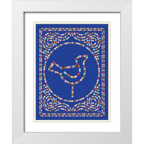 Macedonia Modern IV White Modern Wood Framed Art Print with Double Matting by Woo, Teresa