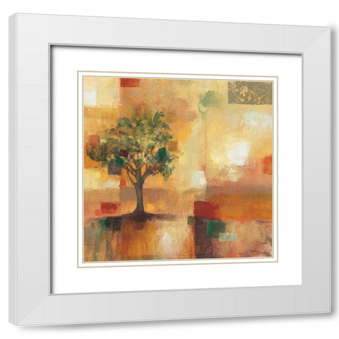 Harvest Light I White Modern Wood Framed Art Print with Double Matting by Werbelow, Selina