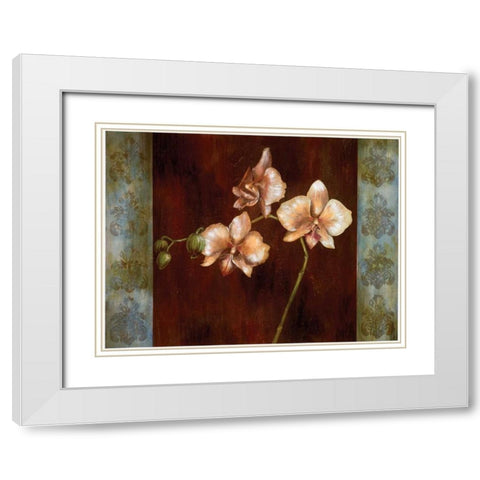Greige II White Modern Wood Framed Art Print with Double Matting by Werbelow, Selina