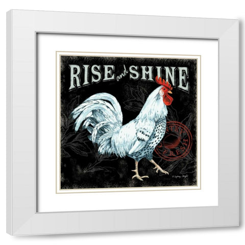 Rise and Shine II White Modern Wood Framed Art Print with Double Matting by Wright, Sydney
