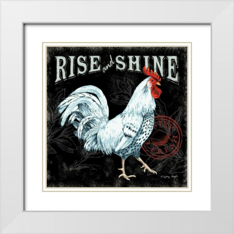 Rise and Shine II White Modern Wood Framed Art Print with Double Matting by Wright, Sydney