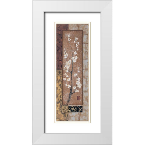 Destiny White Modern Wood Framed Art Print with Double Matting by Wacaster, Linda