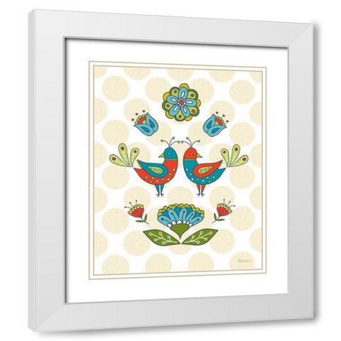 Dutch Treat I White Modern Wood Framed Art Print with Double Matting by White, Betz